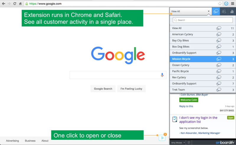 Dossier Chrome and Safari Extension